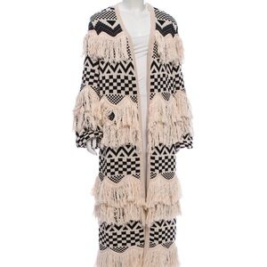 House of Harlow  revolve 1960 Black and White Knit Cardigan